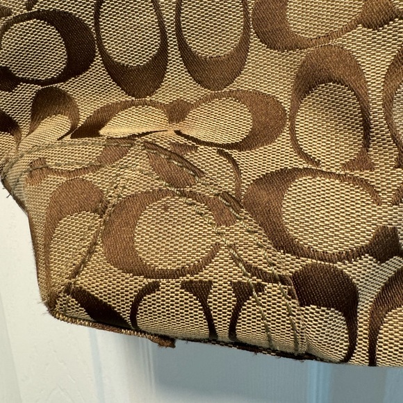 Coach bleecker canvas tote shoulder bag - Picture 4 of 8